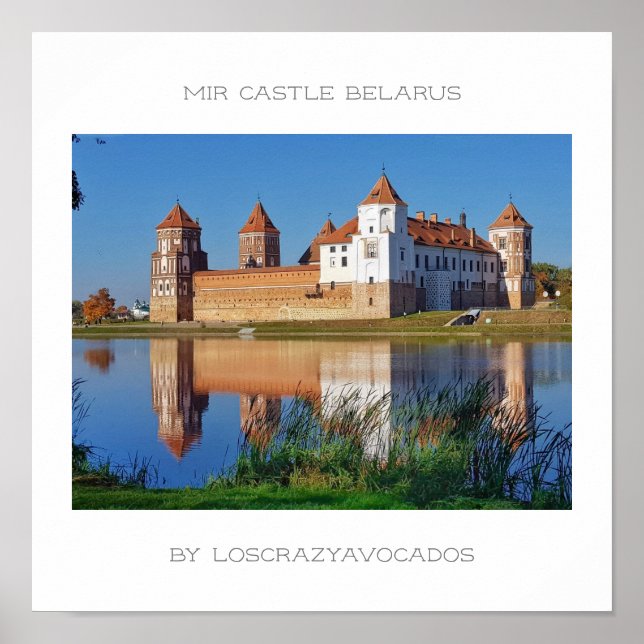 Belarus Mir Castle Architecture Nature Poster (Front)
