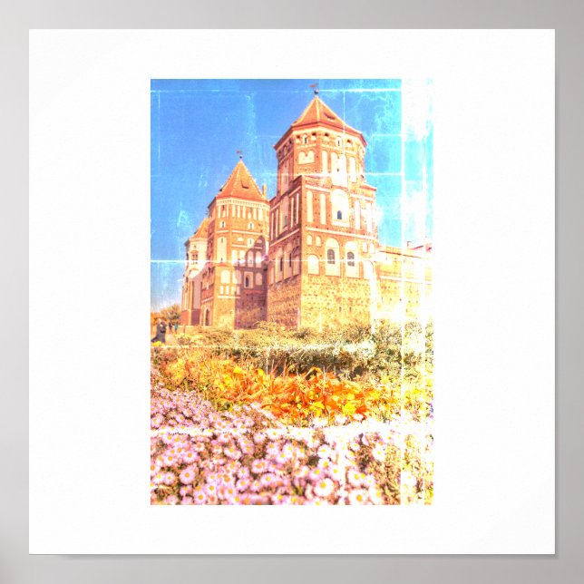 Belarus Mir Castle Architecture Nature Poster (Front)