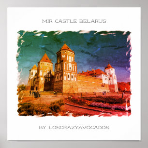 Belarus Mir Castle Architecture Nature Poster