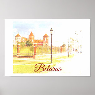 Belarus Mir Castle Architecture Nature Poster