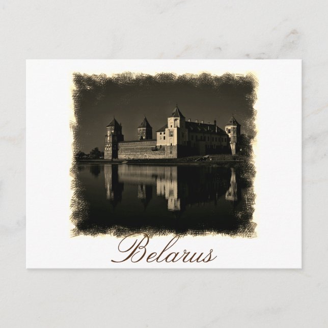 Belarus Mir Castle Architecture Postcard (Front)