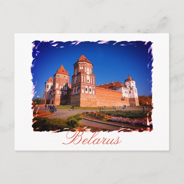 Belarus Mir Castle Architecture Postcard (Front)