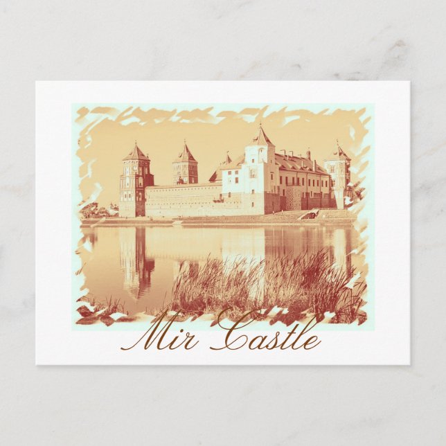 Belarus Mir Castle Architecture Postcard (Front)