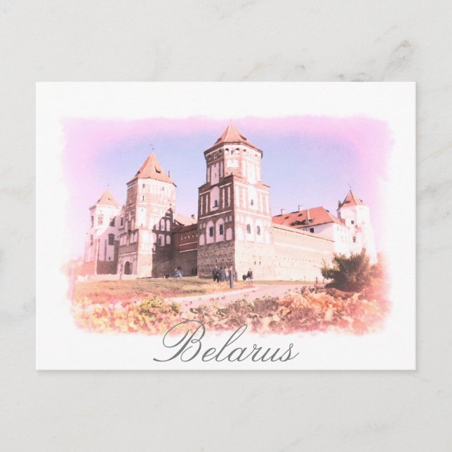 Belarus Mir Castle Architecture Postcard (Front)