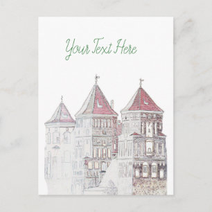 Belarus Mir Castle Architecture Postcard