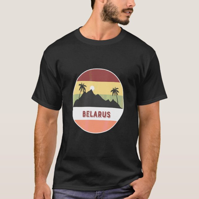 Belarus Mountain And Palms T-Shirt (Front)