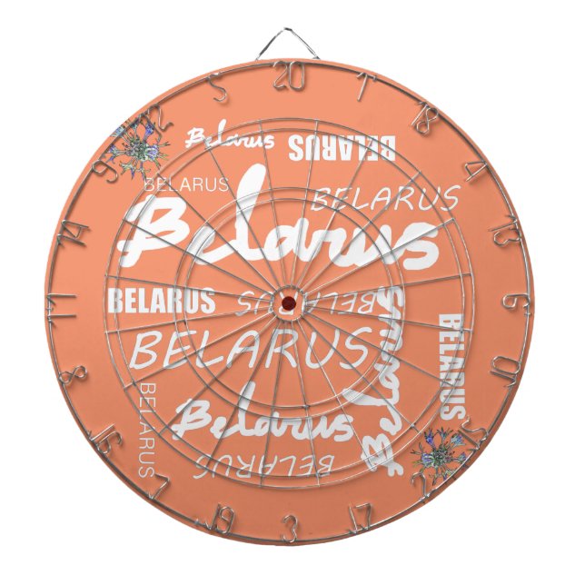 Belarus National Corn Flower Dartboard (Front)
