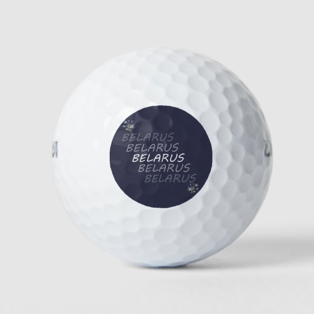 Belarus National Corn Flower Golf Balls (Front)