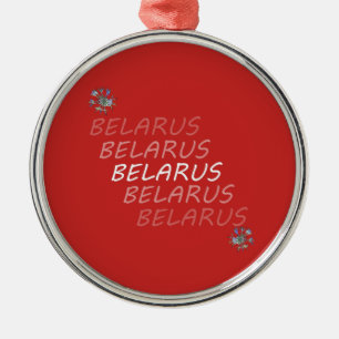 Belarus National Corn Flower Metal Ornament