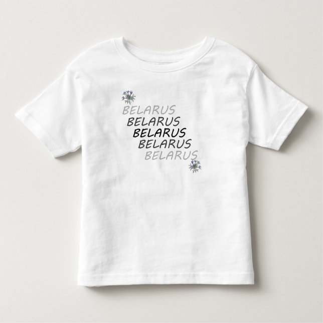 Belarus National Corn Flower Toddler T-Shirt (Front)
