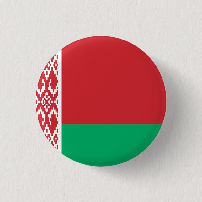 Belarus National Flag 3 Cm Round Badge (Front)