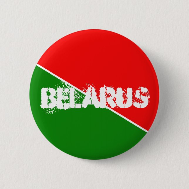 Belarus National Flag Colours 6 Cm Round Badge (Front)