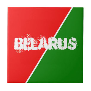 Belarus National Flag Colours Ceramic Tile