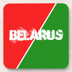 Belarus National Flag Colours Coaster