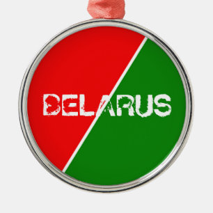 Belarus National Flag Colours Metal Ornament