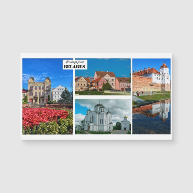 Belarus Nature Architecture Magnetic Card Magnet (Front)