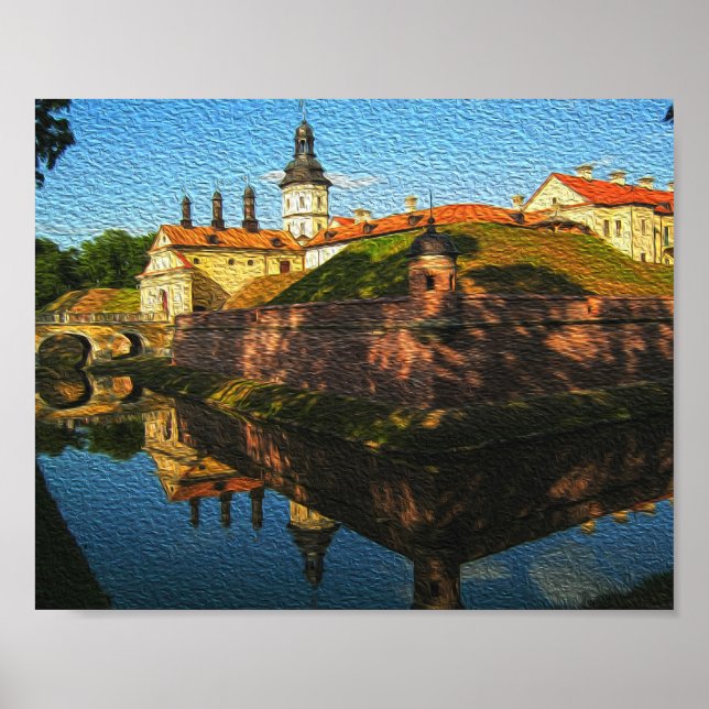Belarus Nesvizh Palace Architecture Nature Poster (Front)