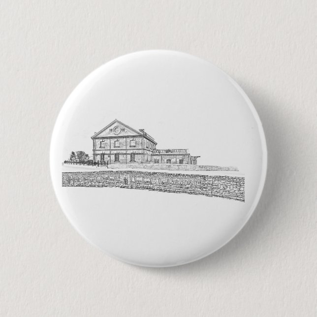 Belarus Orsha Architecture 6 Cm Round Badge (Front)
