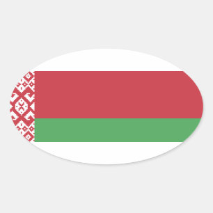 Belarus Oval Sticker