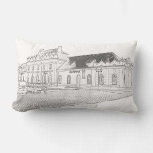 Belarus Porechye Parecca Architecture Station Lumbar Cushion
