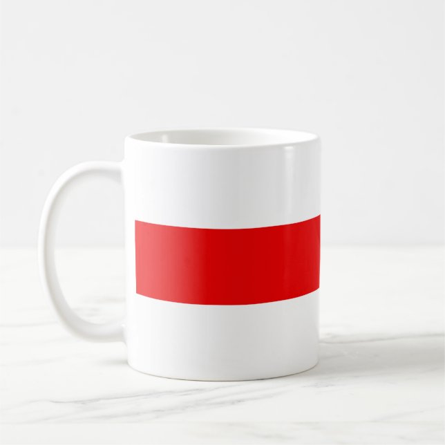 Belarus protest flag symbol red white revolution f coffee mug (Left)