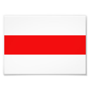 Belarus protest flag symbol red white revolution f photo print