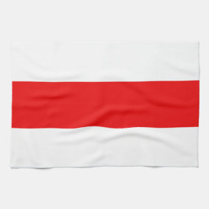 Belarus protest flag symbol red white revolution f tea towel