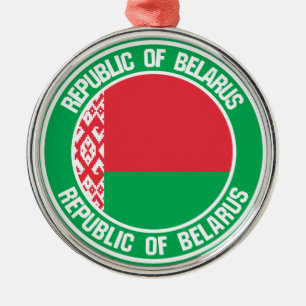 Belarus Round Emblem Metal Ornament