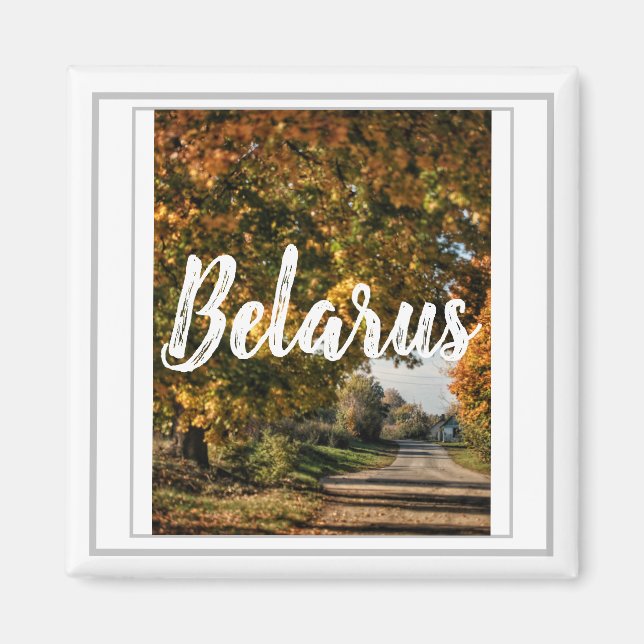 Belarus Rural Countryside Landscape Magnet (Front)