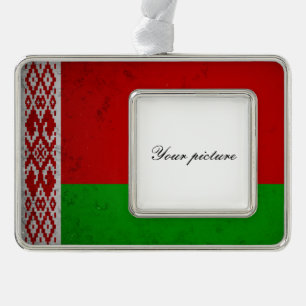 Belarus Silver Plated Framed Ornament