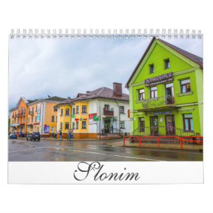 Belarus Slonim Architecture Landscape City Streets Calendar