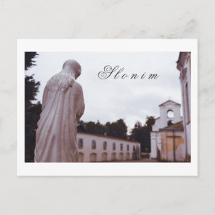 Belarus Slonim Catholic Church Architecture Postcard