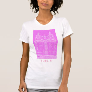 Belarus Slonim Catholic Church Architecture Sketch T-Shirt