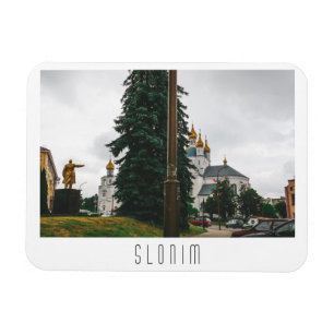 Belarus Slonim City Town View Architecture Lenin  Magnet