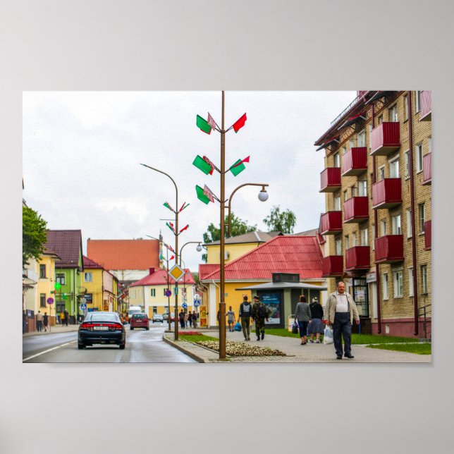 Belarus Slonim City Town View Architecture Poster (Front)