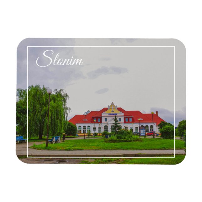 Belarus Slonim Train Station Architecture Magnet (Horizontal)