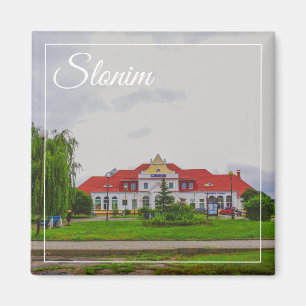 Belarus Slonim Train Station Architecture Magnet