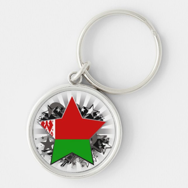 Belarus Star Key Ring (Front)