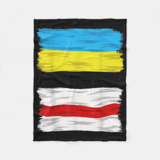 Belarus Supports Ukraine Stop War Together Fleece Blanket