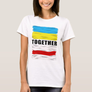 Belarus Supports Ukraine Stop War Together T-Shirt