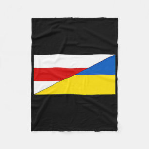 Belarus Ukraine Flag Belarusian Ukrainian Pride Na Fleece Blanket