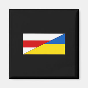 Belarus Ukraine Flag Belarusian Ukrainian Pride Na Magnet