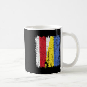 Belarus Ukraine Half Flag Belarusian Ukrainian Her Coffee Mug
