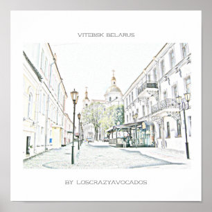 Belarus Vitebsk Architecture Cityscape Poster