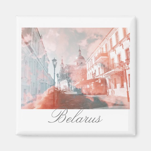 Belarus Vitebsk City Architecture Magnet (Front)