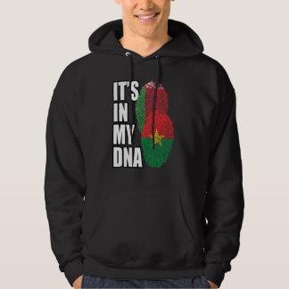 Belarusian And Burkinabé Mix DNA Flag Heritage Hoodie