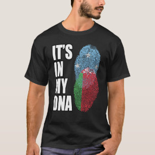 Belarusian And Micronesian Mix DNA Heritage Flag T-Shirt