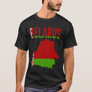 Belarusian - Belarus Country Map Flag T-Shirt