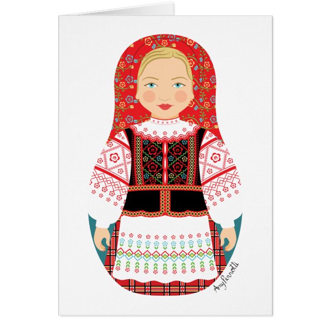 Belarusian Matryoshka Card (Front)