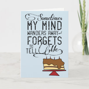 Belated Birthday Card